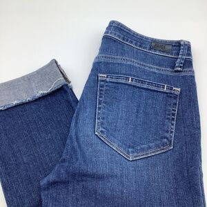 Paige Womens Hoxton‎ Slim Crop Denim Jeans Blue Size 25